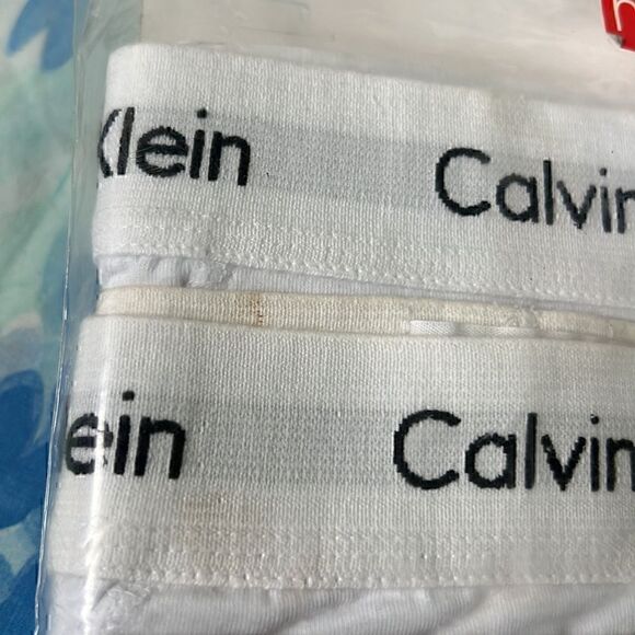 Calvin Klein 2 Pack Hip Briefs White - Picture 2 of 7